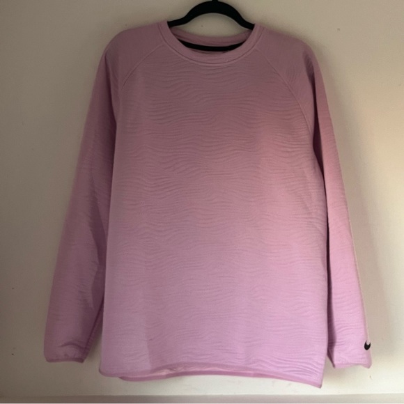 NWT Nike Golf Dri-Fit Tour Quilted Mens Large Sweatshirt Light Pink FD5835-676 - Picture 1 of 3